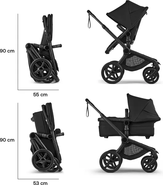 Изображение товара Детская универсальная коляска Bugaboo Fox5 Renew Complete (Graphite/Moon Grey)