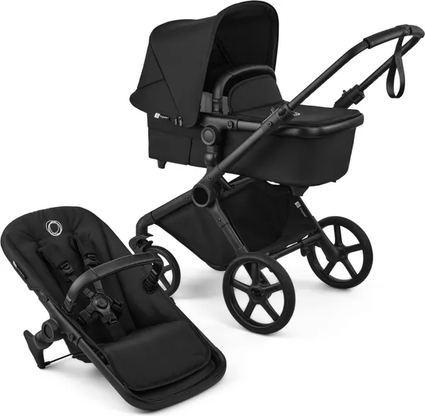 Изображение товара Детская универсальная коляска Bugaboo Fox Cub (Black/Desert Taupe)