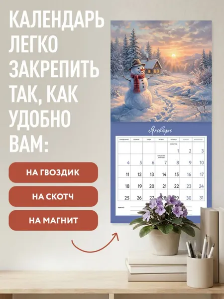 Изображение товара Календарь настенный Эксмо Волшебство рассвета. 2027 год (9785042405990)