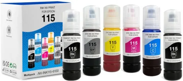 Изображение товара Комплект контейнеров с чернилами NV Print NV-INK115-6100