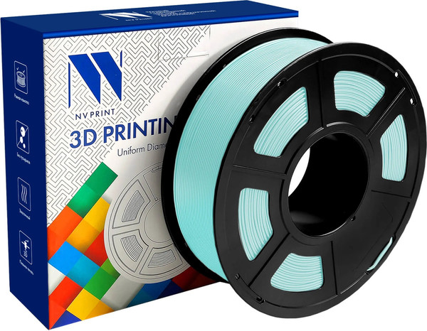 Изображение товара Пластик для 3D-печати NV Print NV-3D-TPU-SILK-LightBLUE (1.75мм, 1кг, светло-голубой)