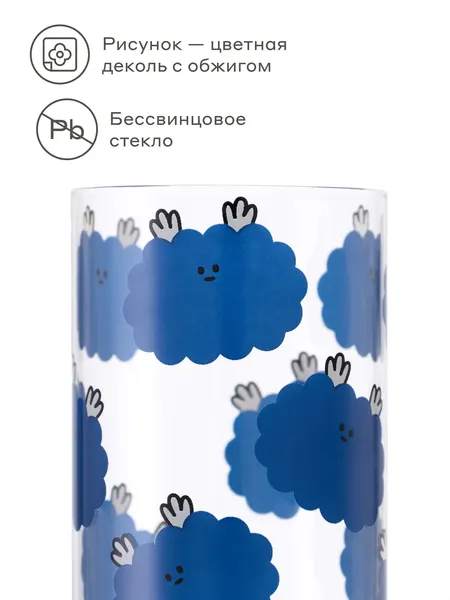 Изображение товара Набор стаканов Pragma Boopla YFPSHY D04D-2 (2шт, 380мл, собачки)