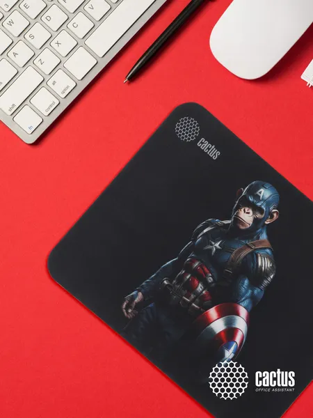 Изображение товара Коврик для мыши Cactus Captain America CS-MP-D08S