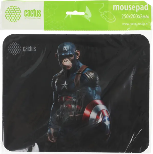 Изображение товара Коврик для мыши Cactus Captain America CS-MP-D08S
