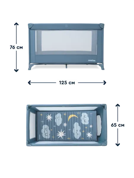 Изображение товара Кровать-манеж Junion Keeppy CO-P900-1B/BL (синий)