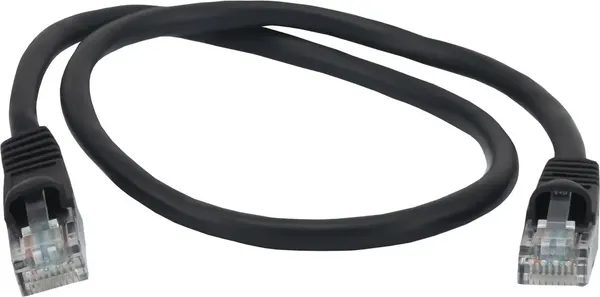 Изображение товара Кабель Buro Литой Molded UTP кат.5E 4 пары 26AWG (0.5м, черный)
