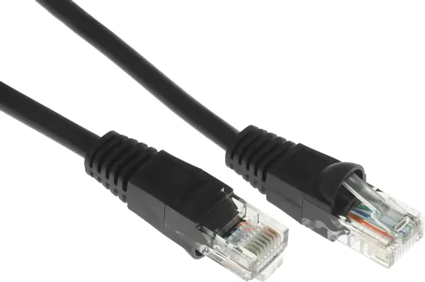 Изображение товара Кабель Buro Литой Molded UTP кат.5E 4 пары 26AWG (25м, черный)