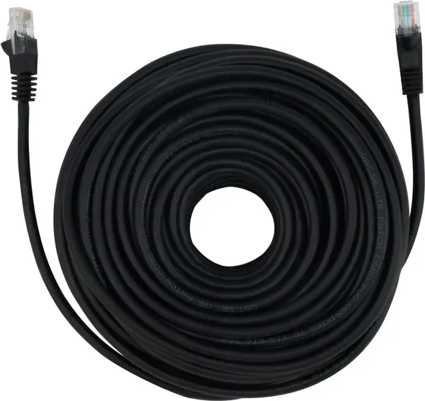 Изображение товара Кабель Buro Литой Molded UTP кат.5E 4 пары 26AWG (30м, черный)