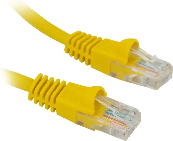 Изображение товара Кабель Buro Литой Molded UTP кат.5E 4 пары 26AWG (5м, желтый)