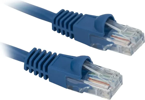 Изображение товара Кабель Buro Литой Molded UTP кат.5E 4 пары 26AWG (5м, синий)