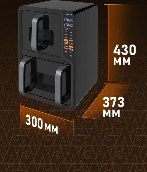 Изображение товара Аэрогриль Weissgauff WAF 712 DB Double Compact Fry