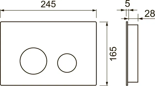 Изображение товара Инсталляция для унитаза TECEspring S401111 (с кнопкой смыва, хром глянцевый)