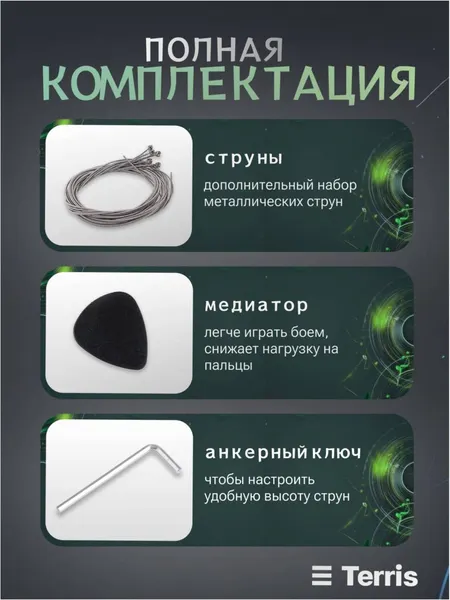 Изображение товара Бас-гитара Terris SET-HSS BK