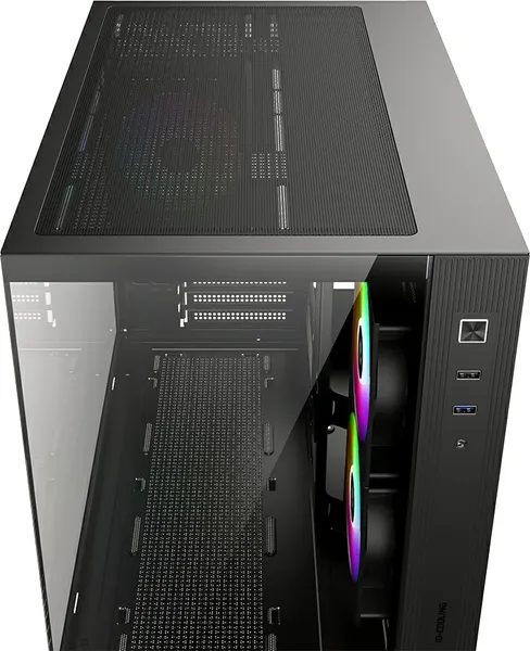 Изображение товара Корпус для компьютера ID-Cooling VIEW 500 ARGB (без БП, черный)