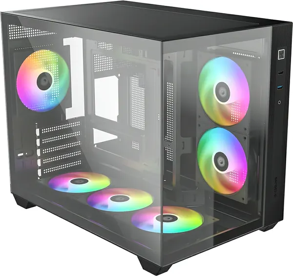 Изображение товара Корпус для компьютера ID-Cooling VIEW 500 ARGB (без БП, черный)