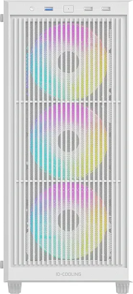 Изображение товара Корпус для компьютера ID-Cooling WARE 300 ARGB WH (без БП, белый)