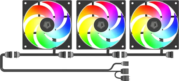 Изображение товара Корпус для компьютера ID-Cooling WARE 300 ARGB (без БП, черный)
