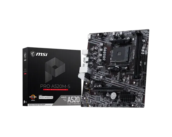 Изображение товара Материнская плата MSI PRO A520M-S