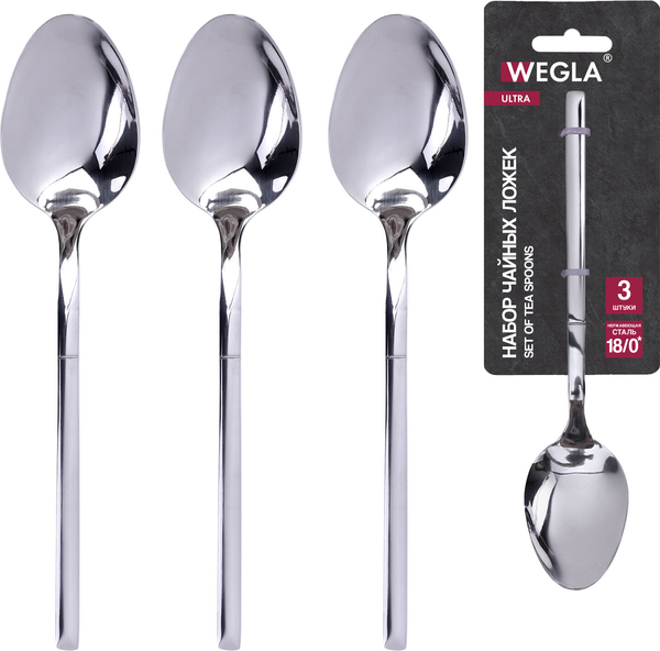 Изображение товара Набор чайных ложек Wegla Ultra / 702248 (3шт)