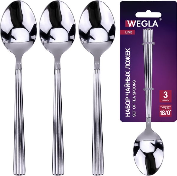 Изображение товара Набор чайных ложек Wegla Line / 702258 (3шт)