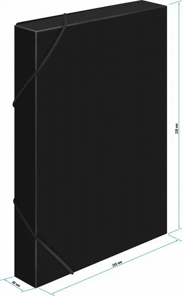 Изображение товара Папка для бумаг Бюрократ BA40/07BLCK (черный)