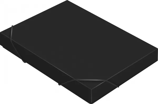 Изображение товара Папка для бумаг Бюрократ BA40/07BLCK (черный)