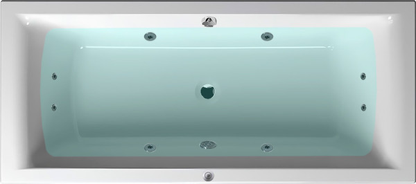 Изображение товара Ванна акриловая Whirlpool Easy-H Model-C 170x75 / B168001005H (белый, с гидромассажем)