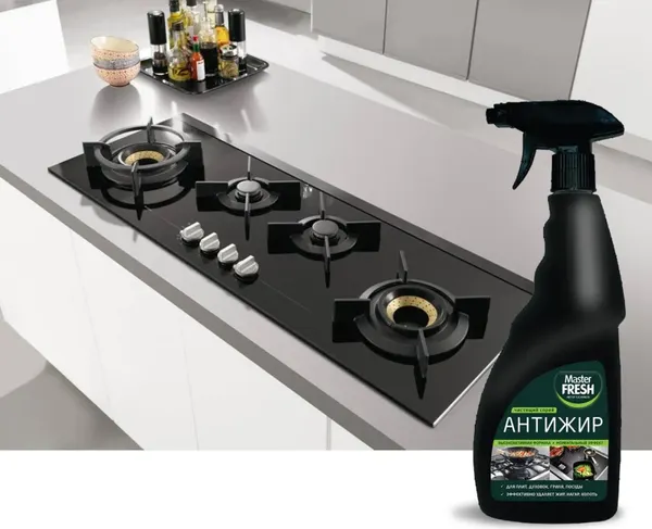 Изображение товара Чистящее средство для кухни Master Fresh Антижир + Жидкая сода (2x500мл)