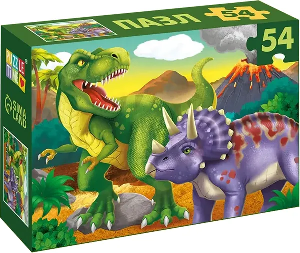 Изображение товара Пазл Puzzle Time Мир динозавров / 7691760 (54эл)