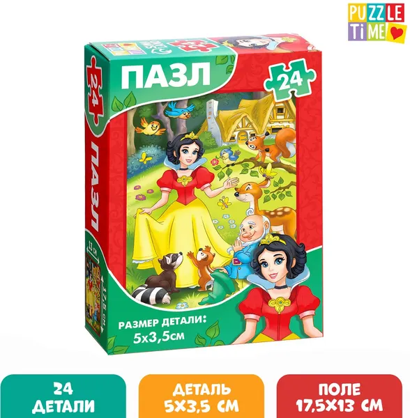 Изображение товара Пазл Puzzle Time Детские сказки №4 / 7984248 (24эл)