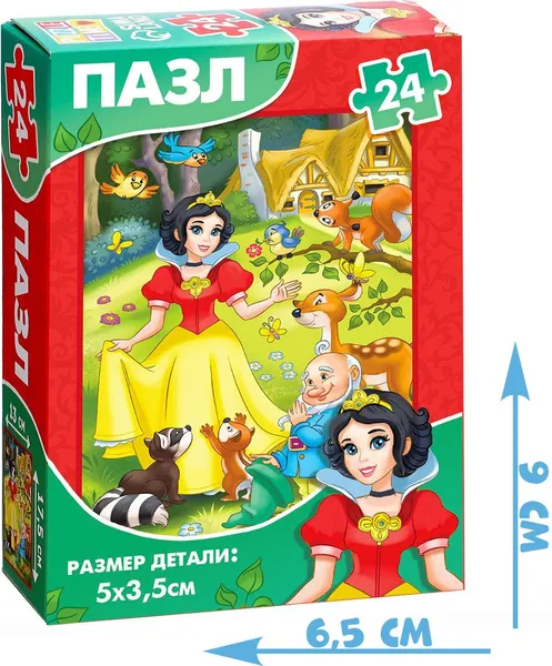 Изображение товара Пазл Puzzle Time Детские сказки №4 / 7984248 (24эл)