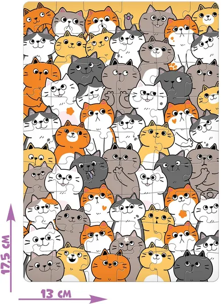 Изображение товара Пазл Puzzle Time Милые котики / 7691762 (54эл)