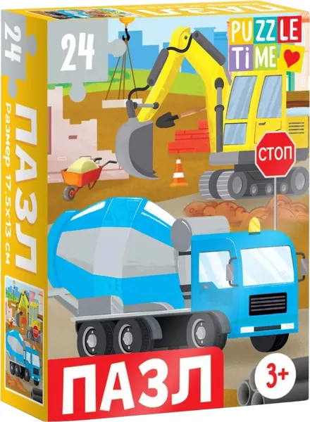 Изображение товара Пазл Puzzle Time Большая стройка / 7005861 (24эл)
