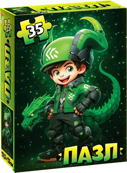 Изображение товара Пазл Puzzle Time Кибердракончик / 10963536 (35эл)