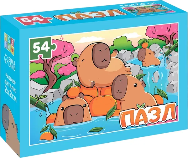 Изображение товара Пазл Puzzle Time Маленькие капибары / 10372358 (54эл)