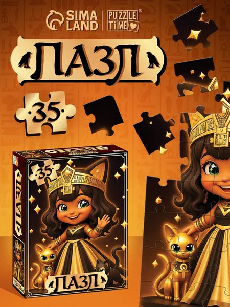 Изображение товара Пазл Puzzle Time Египетская хранительница / 10963535 (35эл)