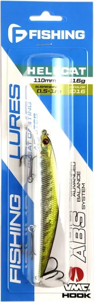 Изображение товара Воблер F-Fishing Hellcat 110SP 0.5-1.0m / FHT110SP-016
