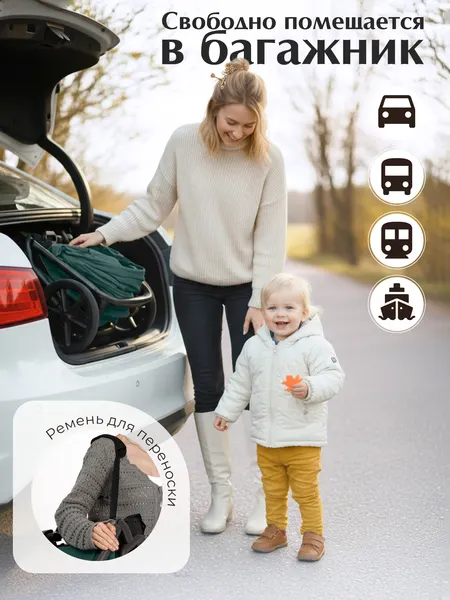Изображение товара Детская прогулочная коляска Sweet Baby SBL Orso Emerald
