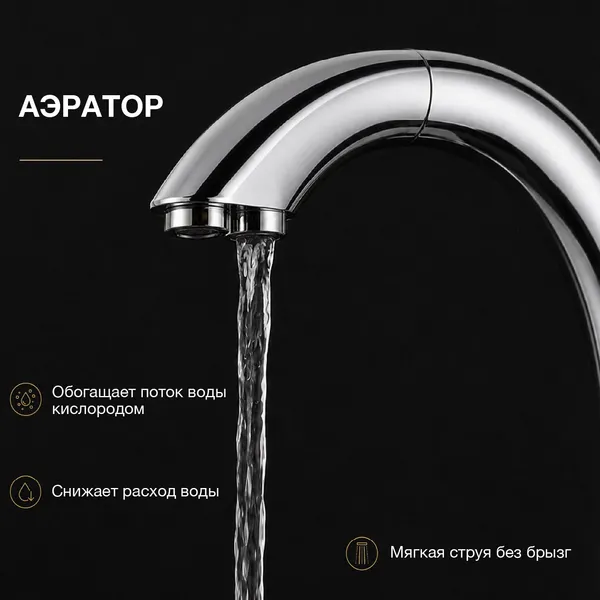 Изображение товара Мойка кухонная со смесителем Saniteco 4848 + Key 21АМ611931 (с сифоном, дозатором и коландером)