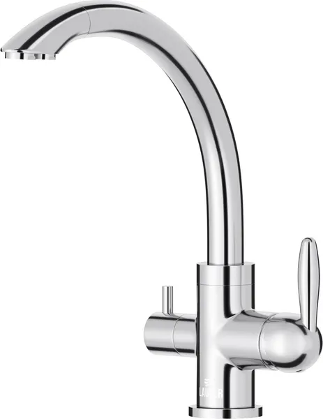 Изображение товара Мойка кухонная со смесителем Saniteco 4848 + Key 21АМ611931 (с сифоном, дозатором и коландером)
