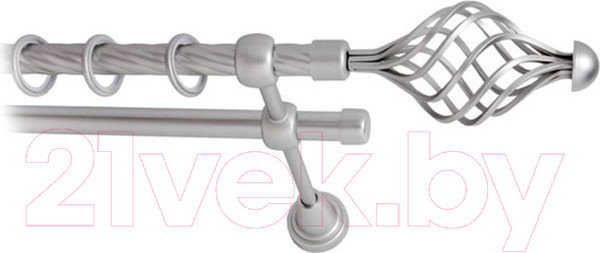 Изображение товара Карниз для штор Lm Decor Вираж 098 2р витой (сатин, 3.6м)