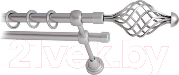 Изображение товара Карниз для штор Lm Decor Вираж 098 2р гладкий (сатин, 2м)