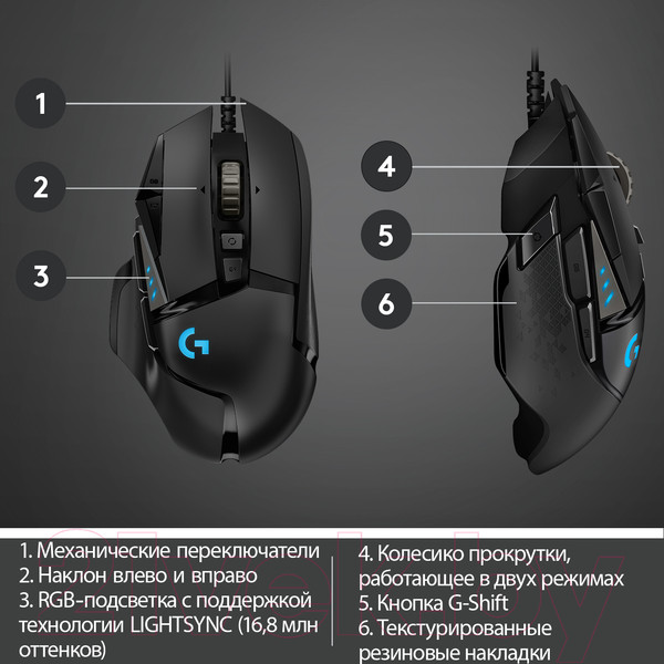 Изображение товара Мышь Logitech G502 / 910-005470