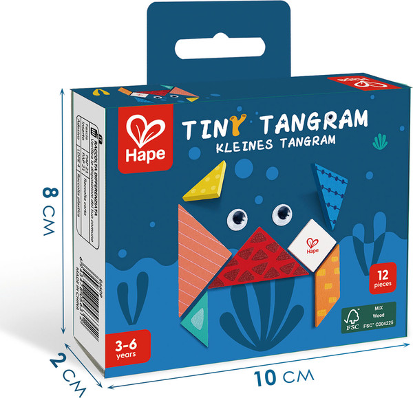 Изображение товара Игра-головоломка Hape Умняша Маленький Танграм / E6609_HP