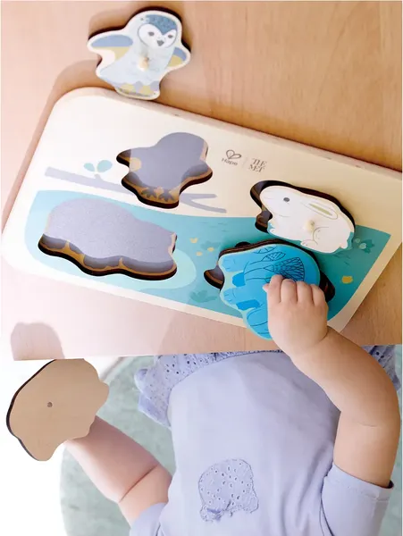 Изображение товара Сортер Hape Умняша Бегемот Уильям и его друзья / E1463_HP