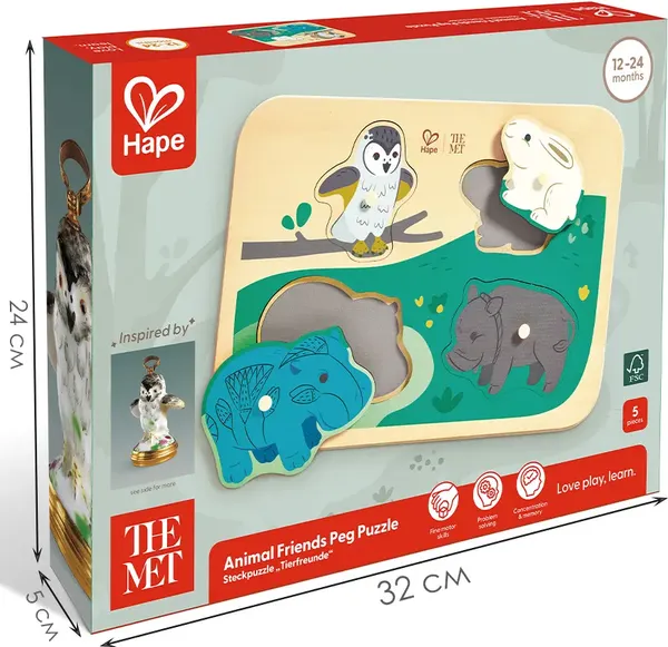 Изображение товара Сортер Hape Умняша Бегемот Уильям и его друзья / E1463_HP