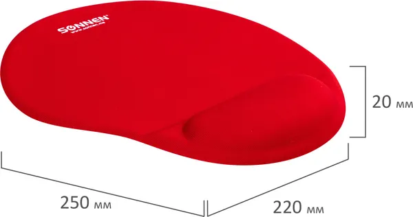 Изображение товара Коврик для мыши Sonnen 513301 (красный)
