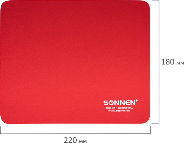 Изображение товара Коврик для мыши Sonnen Red / 513306