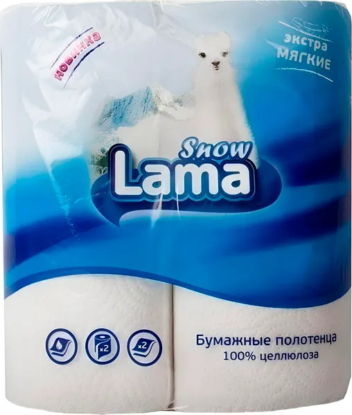 Изображение товара Бумажные полотенца Snow Lama 2сл (2рул)
