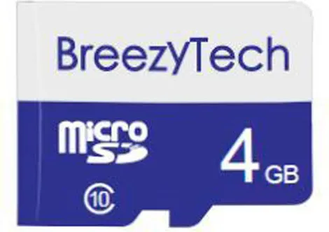 Изображение товара Карта памяти BreezyTech MicroSD 4GB Class 10 (без адаптера)